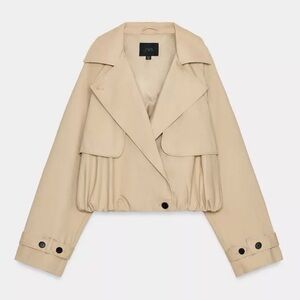 SHORT BALLOON TRENCH from Zara Xsmall